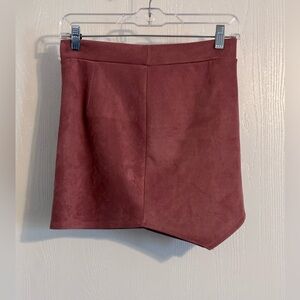 Newbury Kustom | Asymmetrical Skirt in Dusty Rose | Size Small